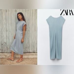 Zara fluid minimalist dress, size small